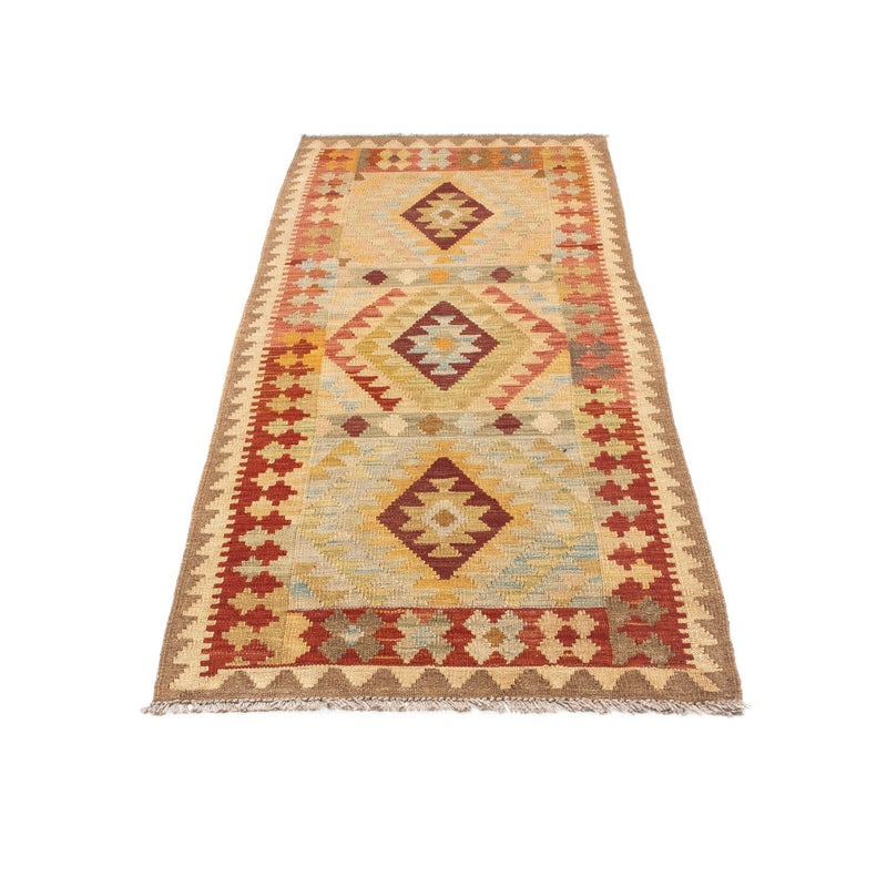 Loper Kelim tapijt - Oosters - 198 x 75 cm - beige