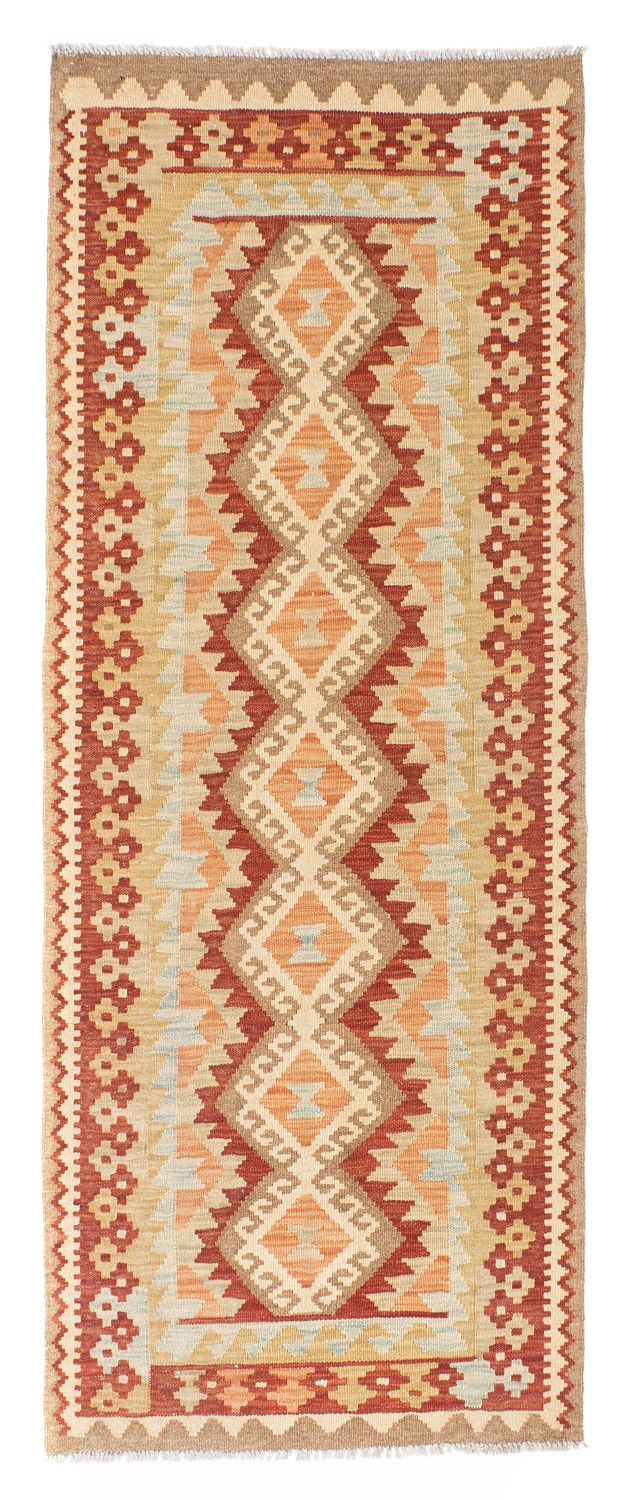Loper Kelim tapijt - Oosters - 200 x 75 cm - beige