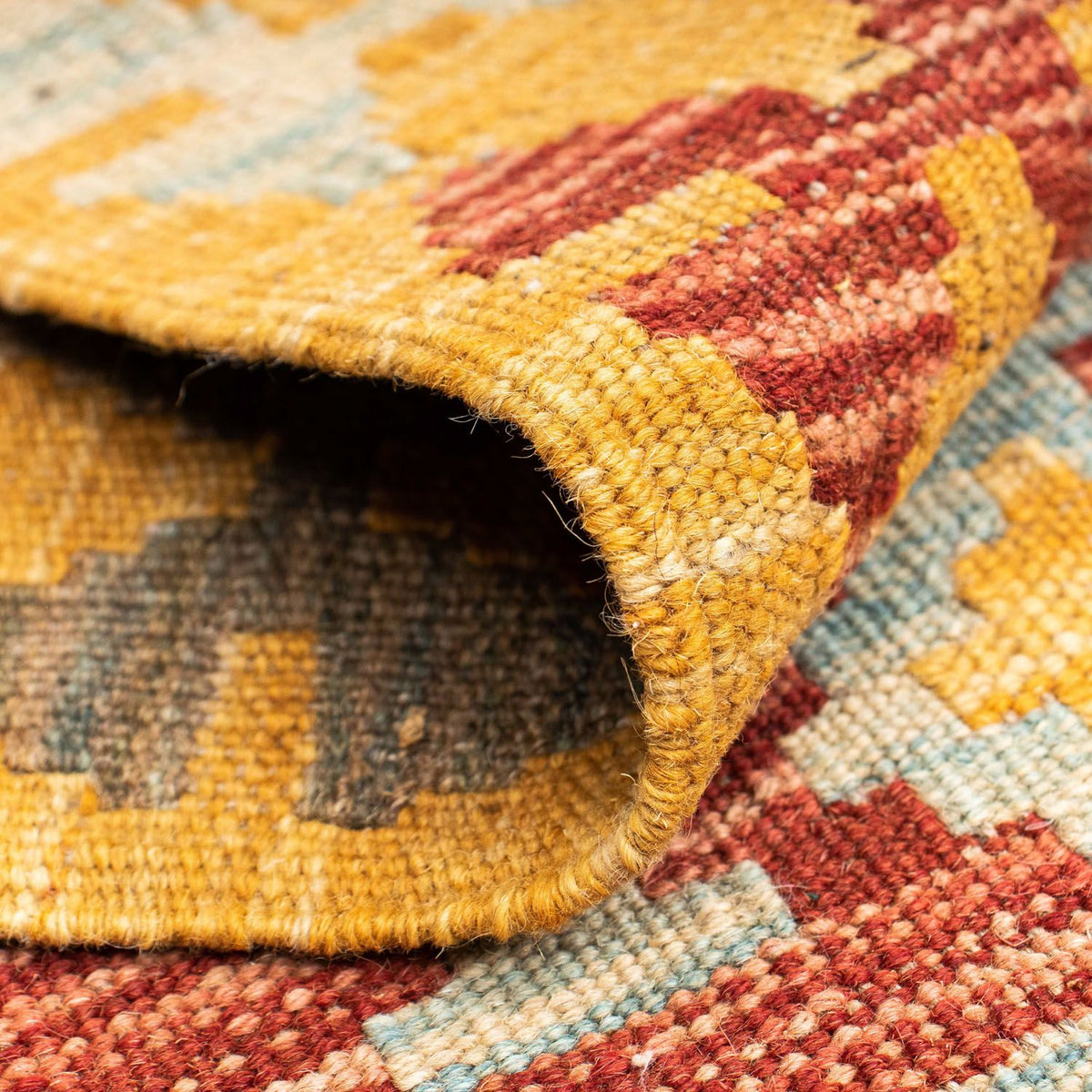 Loper Kelim tapijt - Oosters - 202 x 72 cm - veelkleurig