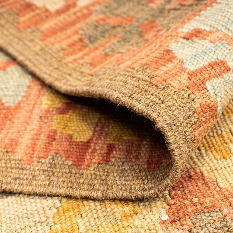 Loper Kelim tapijt - Oosters - 208 x 66 cm - licht rood