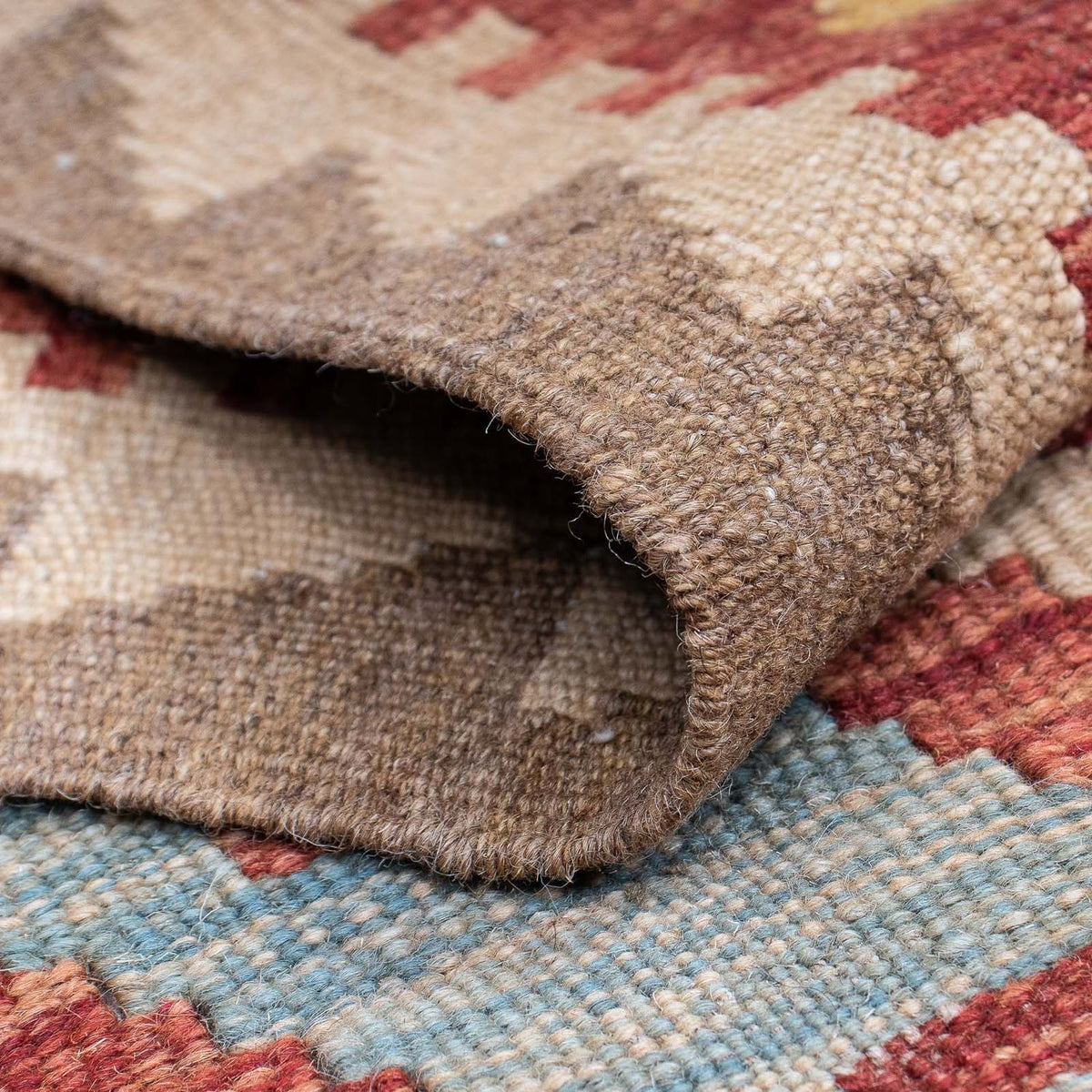 Loper Kelim tapijt - Splash - 202 x 65 cm - veelkleurig