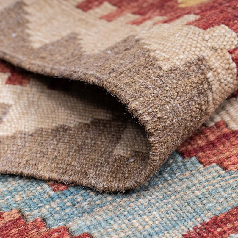 Loper Kelim tapijt - Splash - 202 x 65 cm - veelkleurig