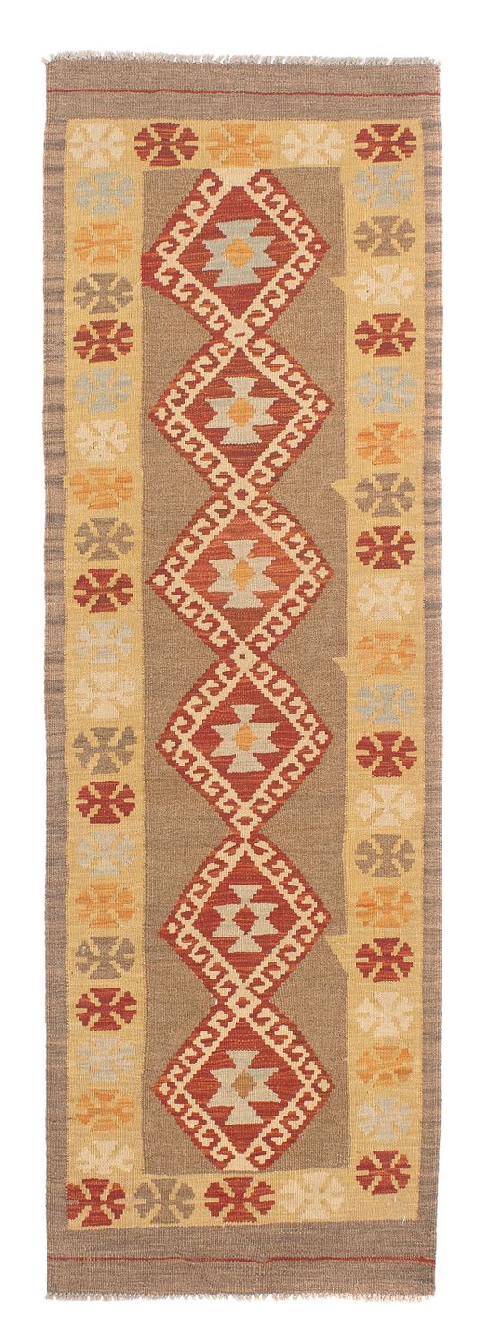 Loper Kelim tapijt - Splash - 195 x 62 cm - veelkleurig