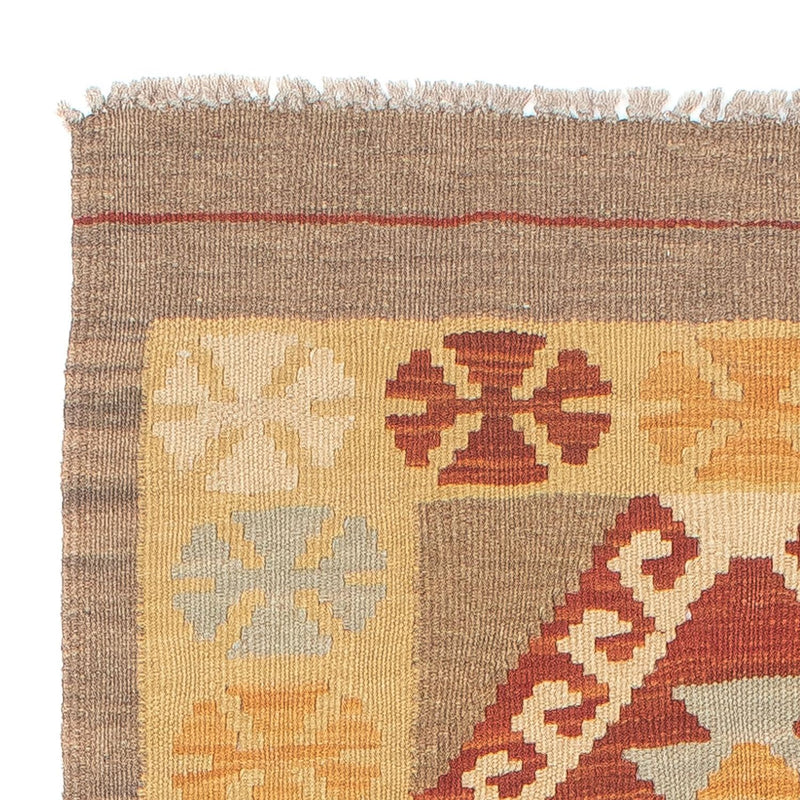 Loper Kelim tapijt - Splash - 195 x 62 cm - veelkleurig