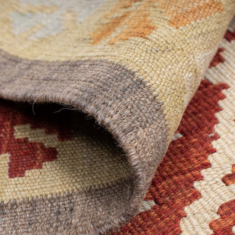 Loper Kelim tapijt - Splash - 195 x 62 cm - veelkleurig