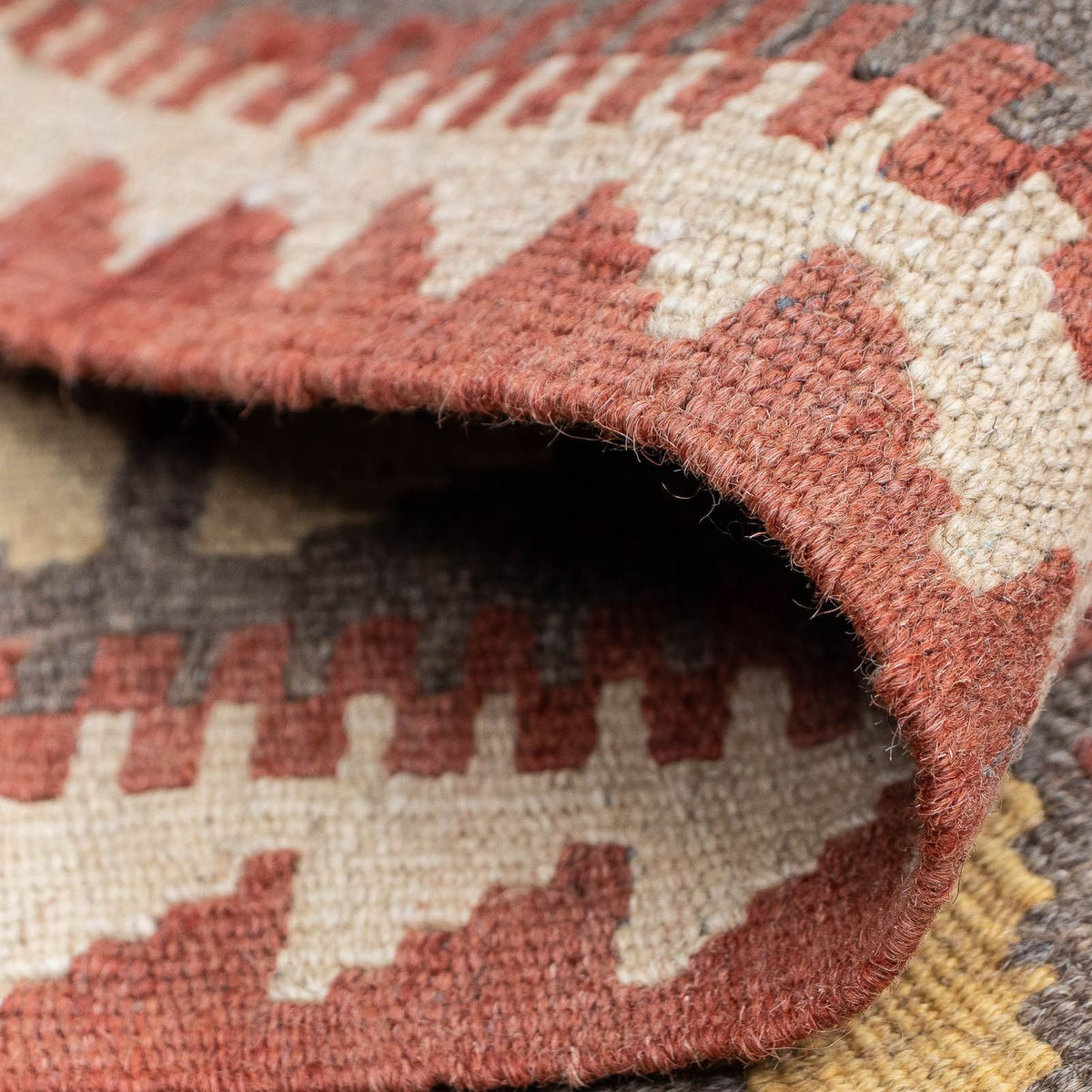 Loper Kelim tapijt - Splash - 200 x 65 cm - rood