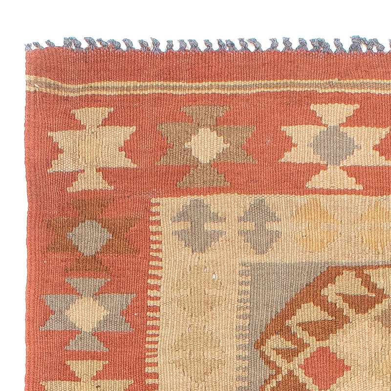 Loper Kelim tapijt - Splash - 199 x 67 cm - beige