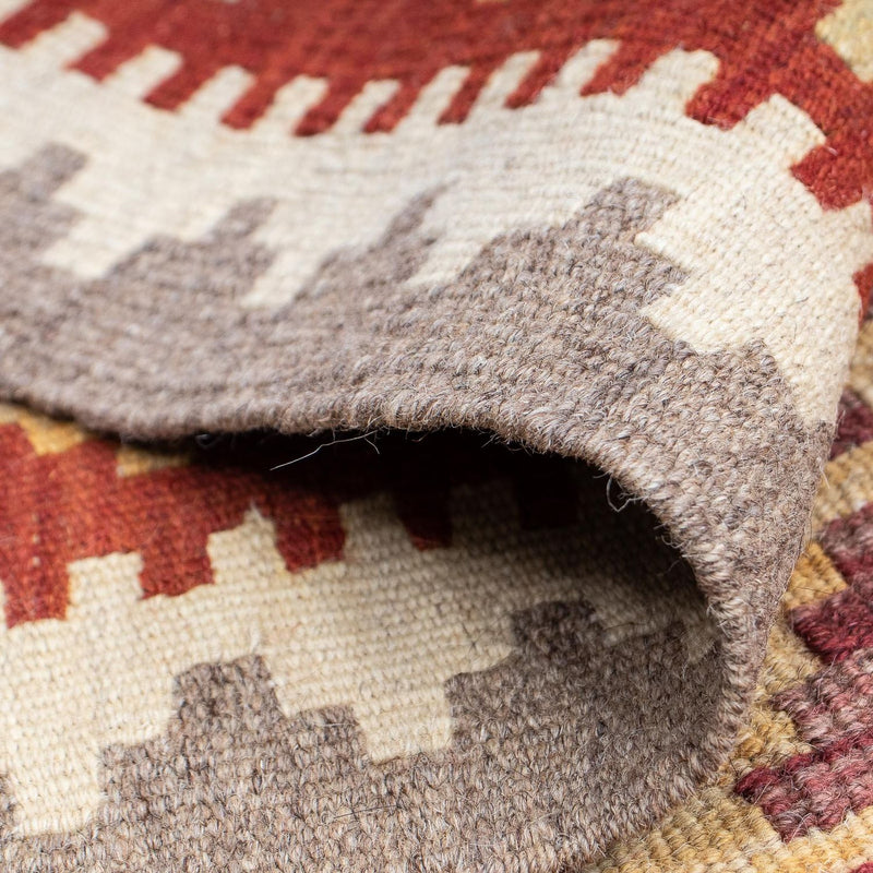 Loper Kelim tapijt - Splash - 203 x 63 cm - veelkleurig