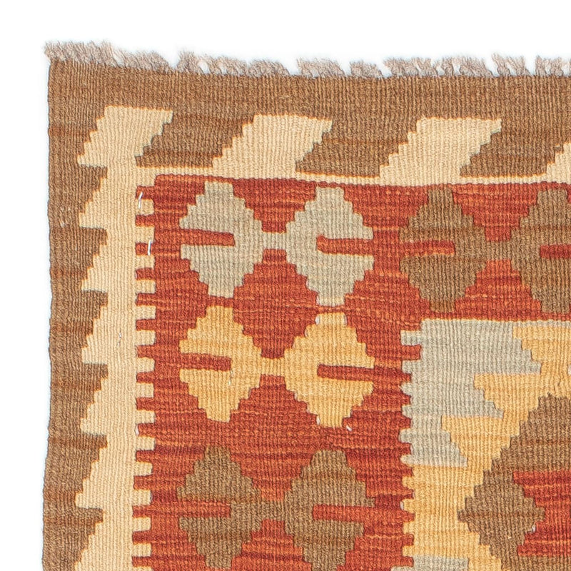 Loper Kelim tapijt - Splash - 198 x 62 cm - veelkleurig