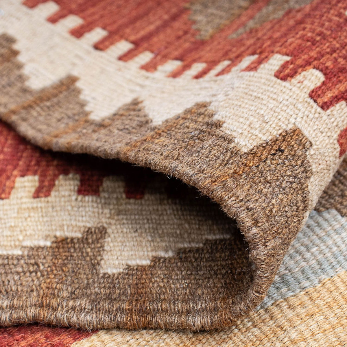 Loper Kelim tapijt - Splash - 198 x 62 cm - veelkleurig