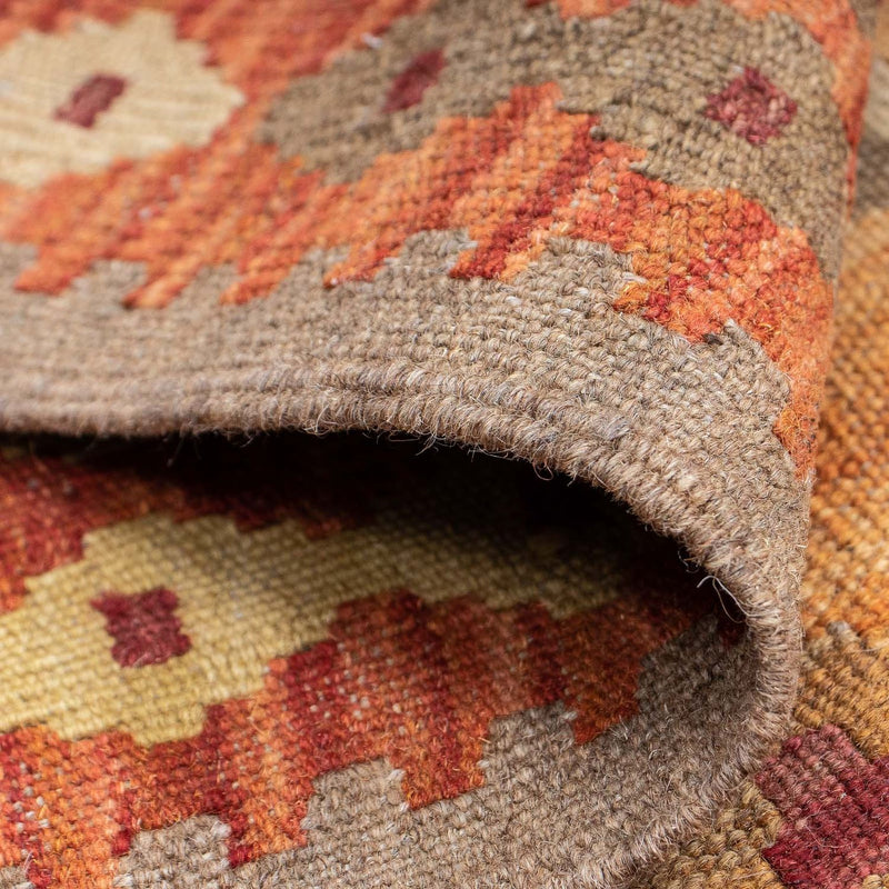 Loper Kelim tapijt - Splash - 196 x 66 cm - veelkleurig