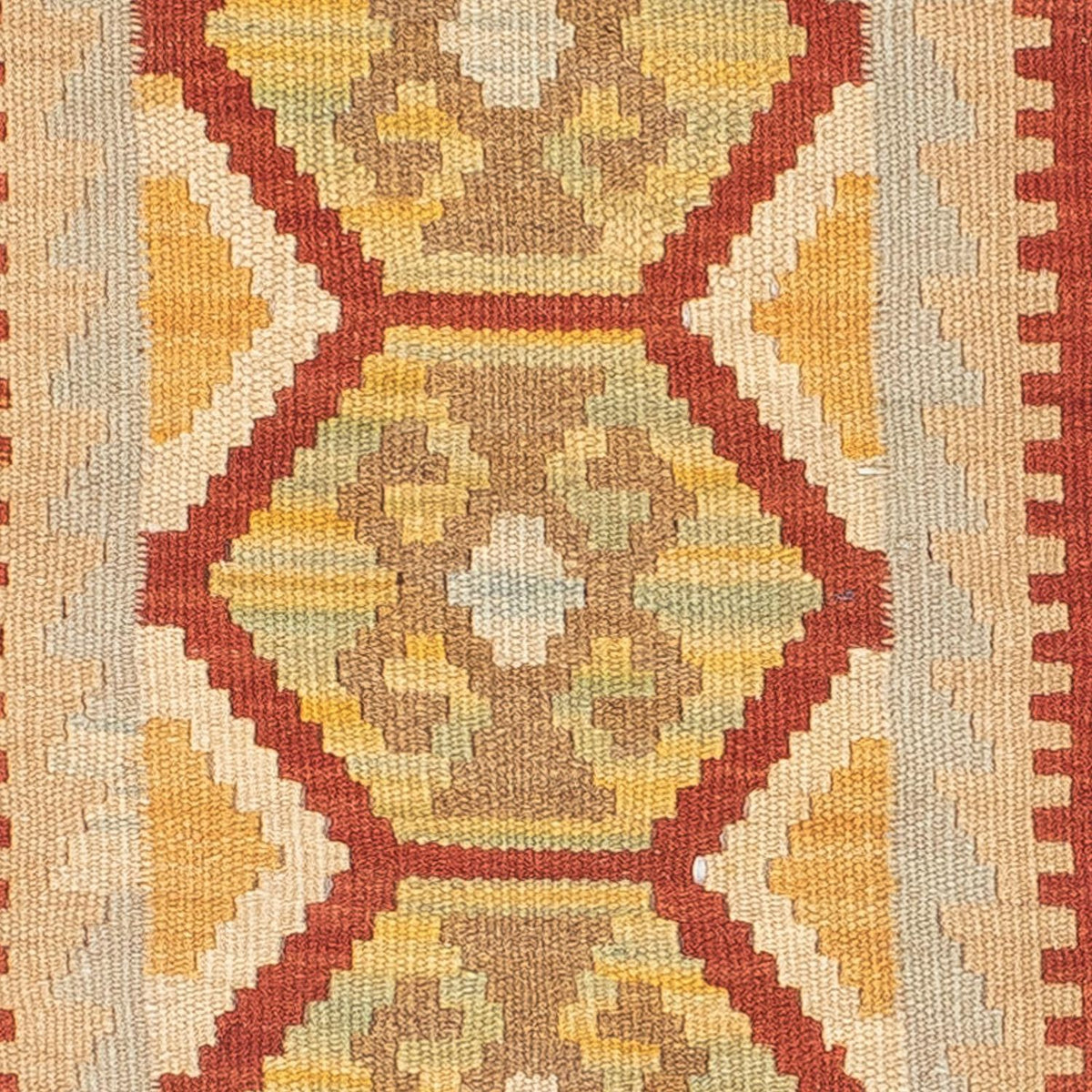 Loper Kelim tapijt - Splash - 192 x 68 cm - veelkleurig