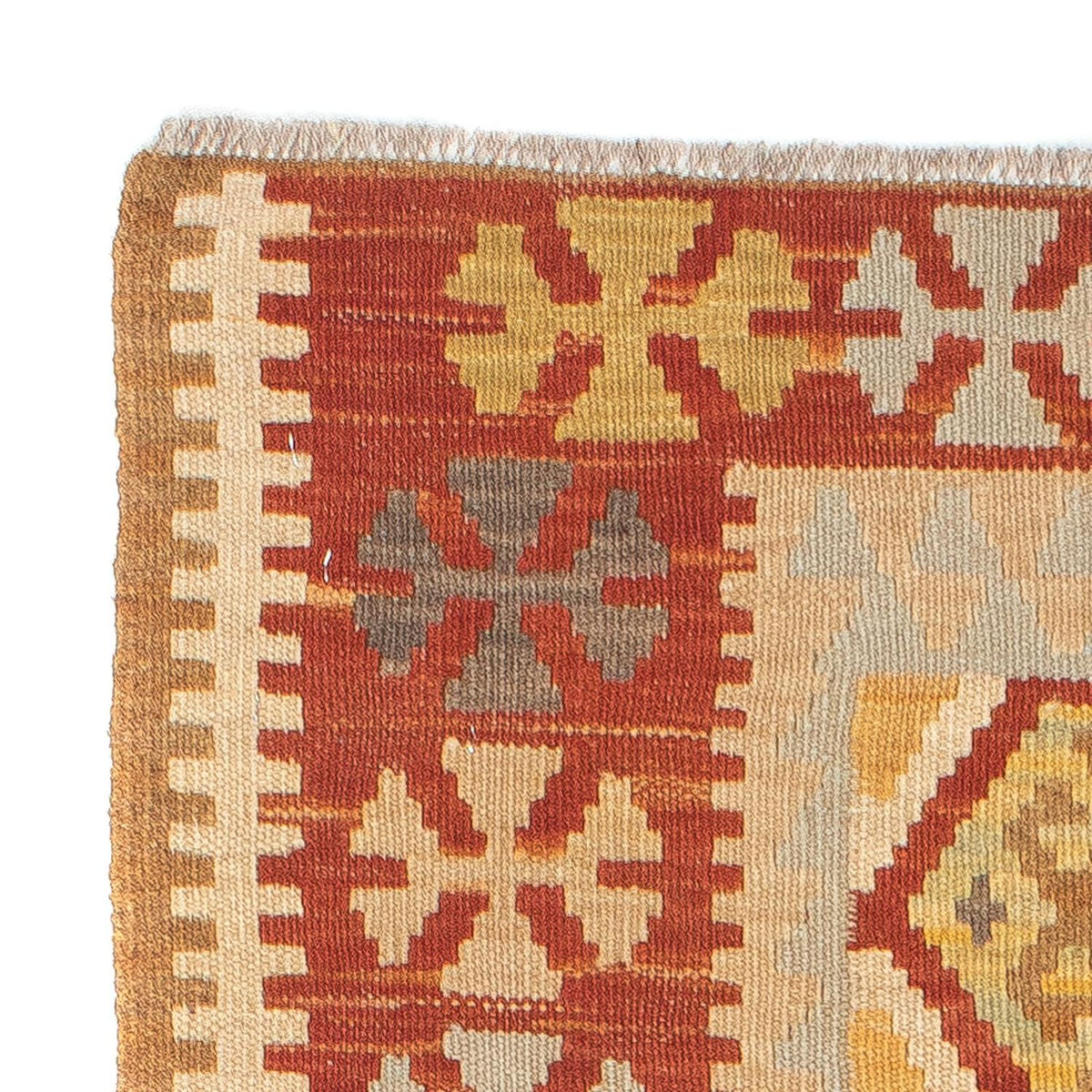 Loper Kelim tapijt - Splash - 192 x 68 cm - veelkleurig