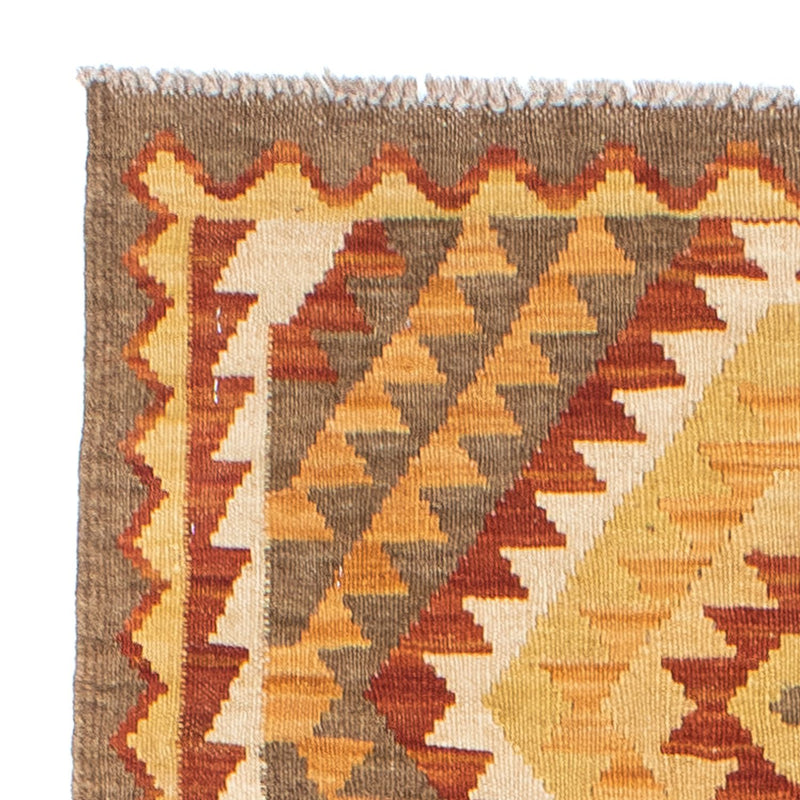 Loper Kelim tapijt - Oosters - 192 x 69 cm - lichtbruin