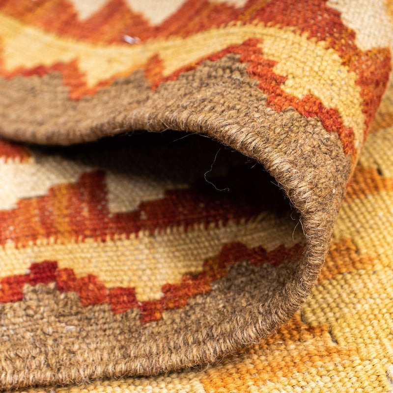 Loper Kelim tapijt - Oosters - 192 x 69 cm - lichtbruin