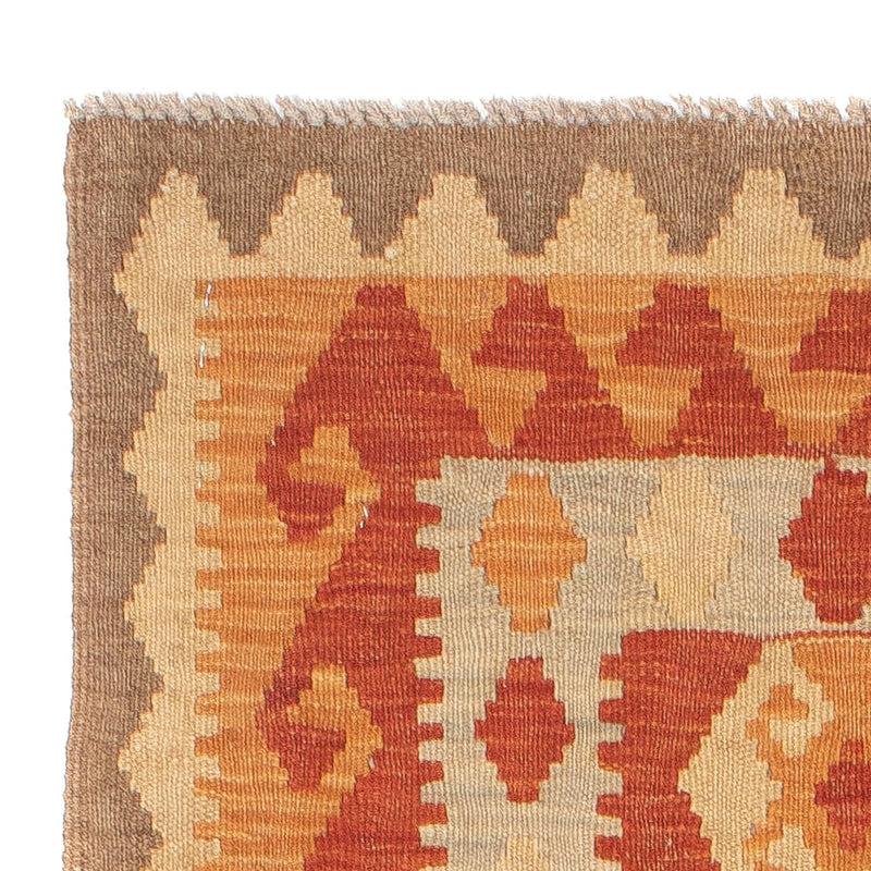 Loper Kelim tapijt - Splash - 197 x 63 cm - rood