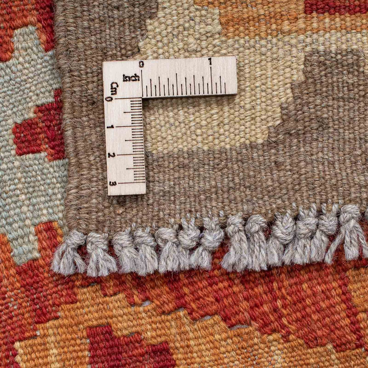 Loper Kelim tapijt - Splash - 197 x 63 cm - rood