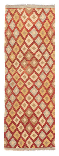 Loper Kelim tapijt - Splash - 185 x 69 cm - veelkleurig