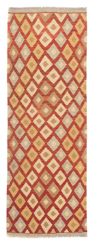 Loper Kelim tapijt - Splash - 185 x 69 cm - veelkleurig