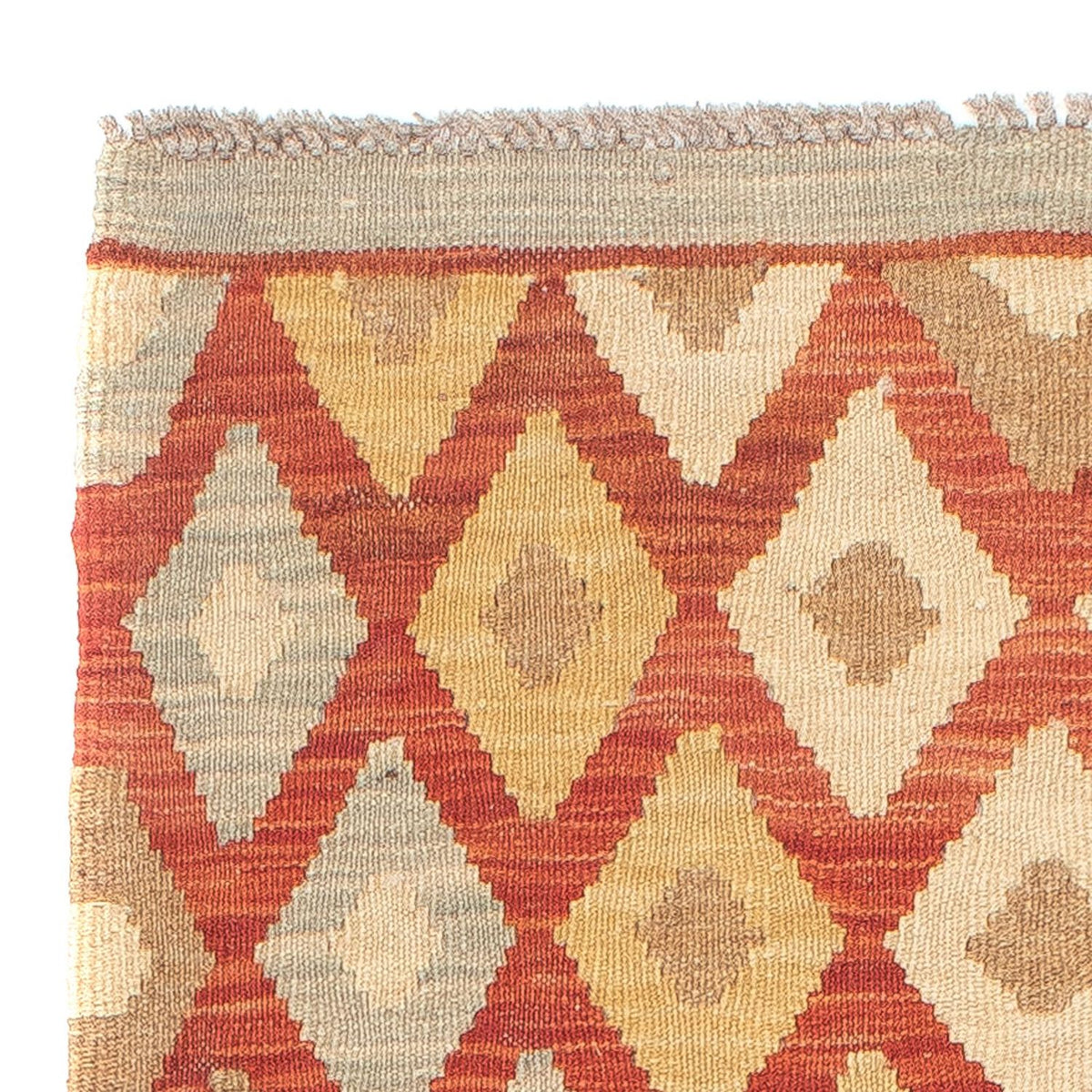 Loper Kelim tapijt - Splash - 185 x 69 cm - veelkleurig