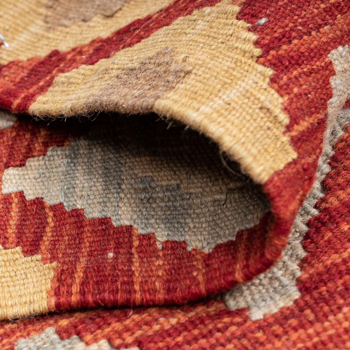 Loper Kelim tapijt - Splash - 185 x 69 cm - veelkleurig