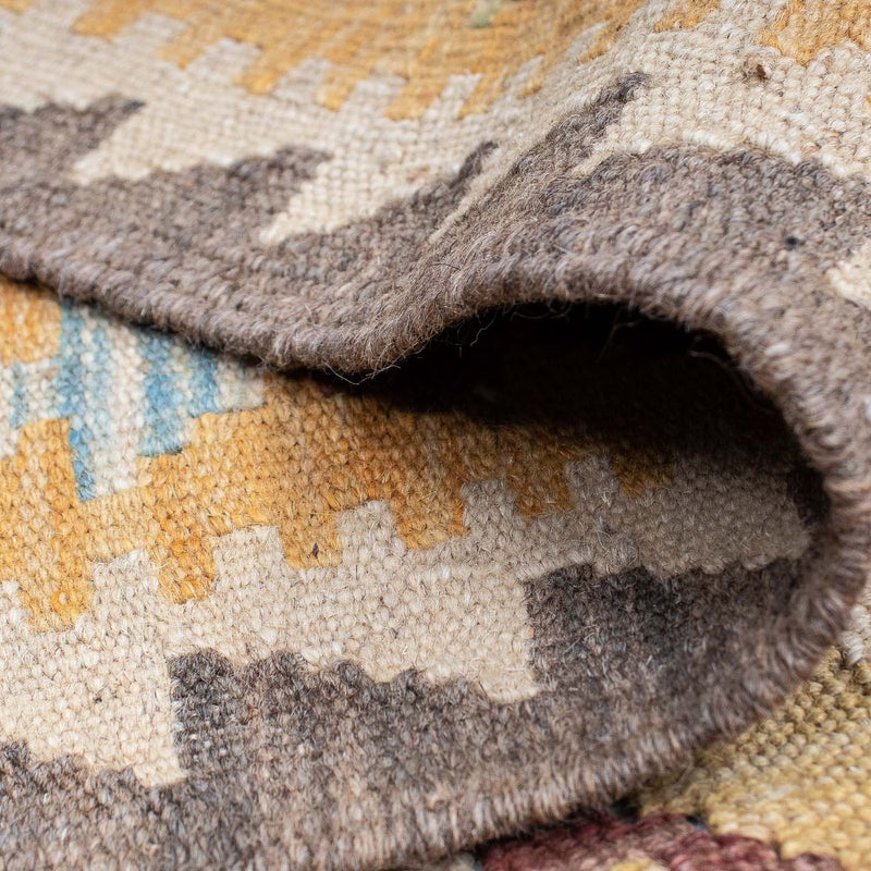 Loper Kelim tapijt - Splash - 192 x 63 cm - veelkleurig