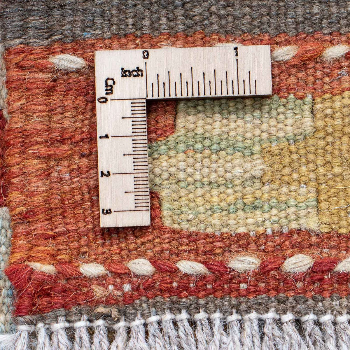 Loper Kelim tapijt - Splash - 194 x 65 cm - veelkleurig