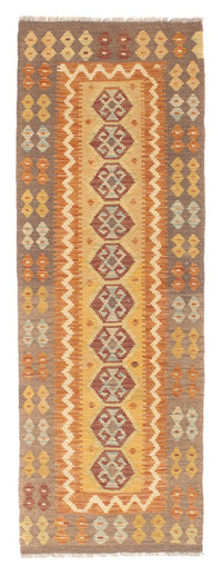 Loper Kelim tapijt - Splash - 192 x 67 cm - veelkleurig