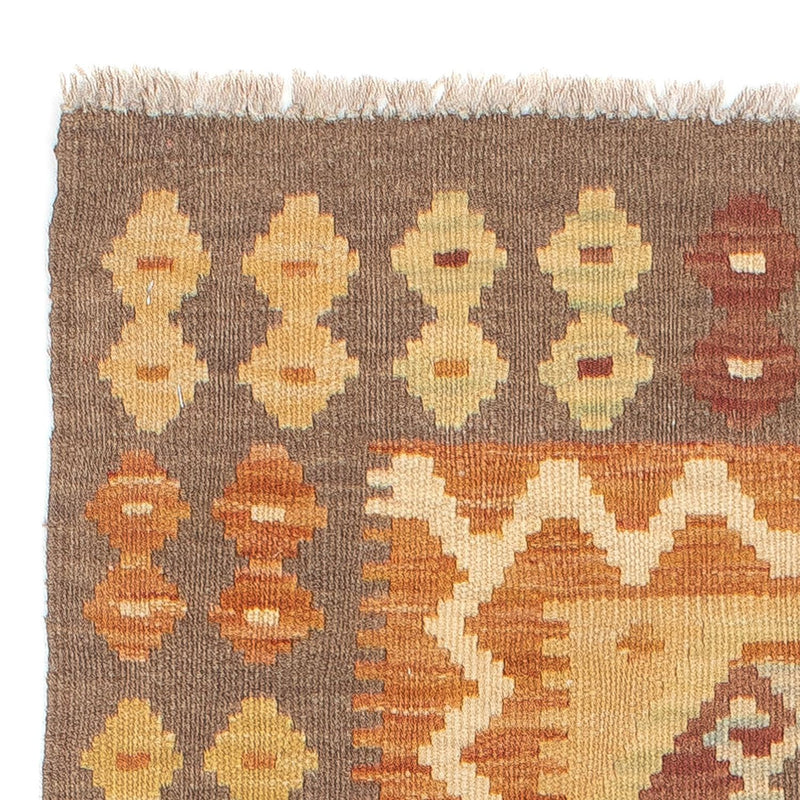 Loper Kelim tapijt - Splash - 192 x 67 cm - veelkleurig