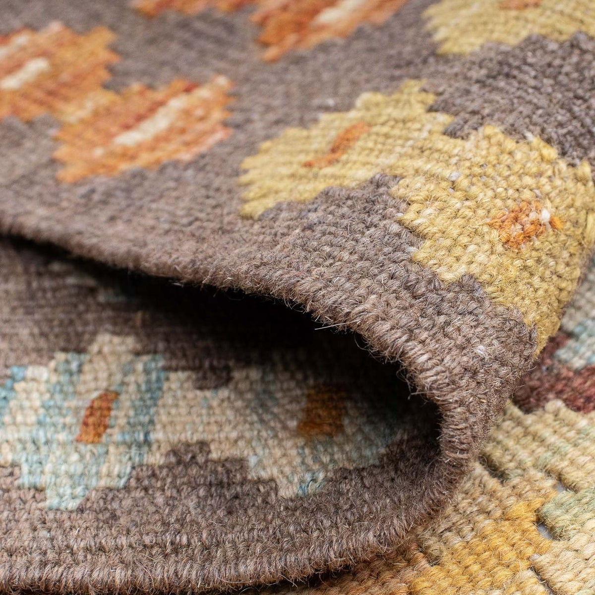 Loper Kelim tapijt - Splash - 192 x 67 cm - veelkleurig