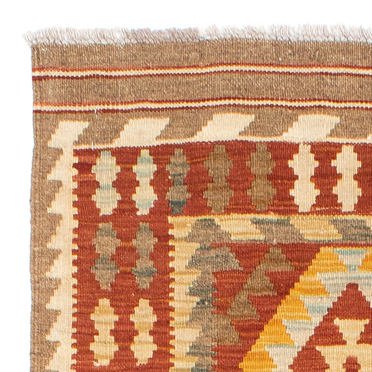 Loper Kelim tapijt - Oosters - 192 x 76 cm - roest