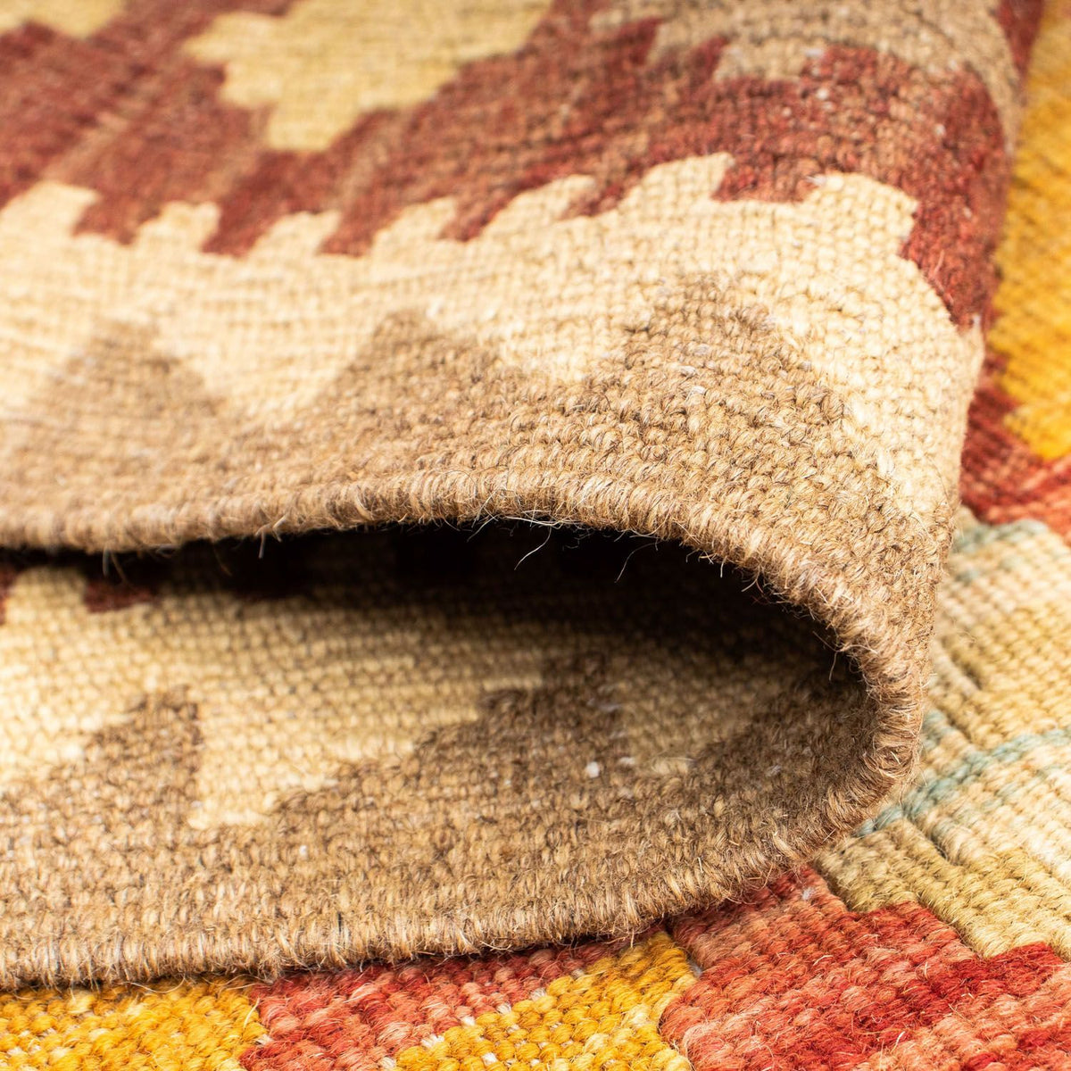 Loper Kelim tapijt - Oosters - 200 x 70 cm - beige