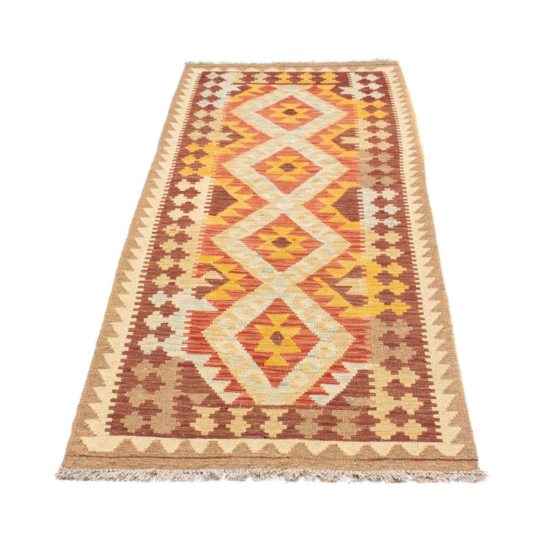 Loper Kelim tapijt - Oosters - 200 x 70 cm - beige