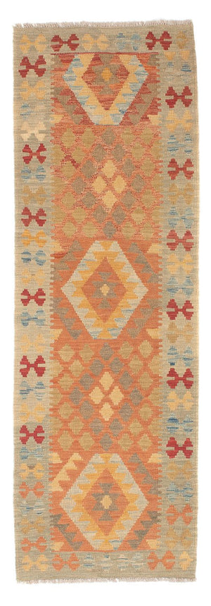 Loper Kelim tapijt - Splash - 199 x 64 cm - veelkleurig