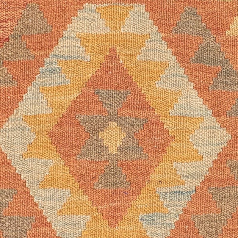 Loper Kelim tapijt - Splash - 199 x 64 cm - veelkleurig