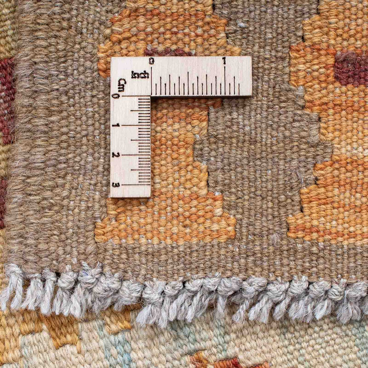 Loper Kelim tapijt - Splash - 204 x 65 cm - veelkleurig