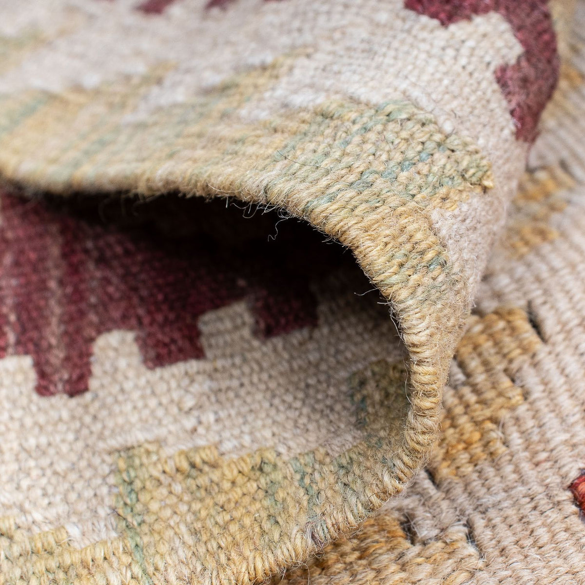 Loper Kelim tapijt - Splash - 152 x 61 cm - veelkleurig