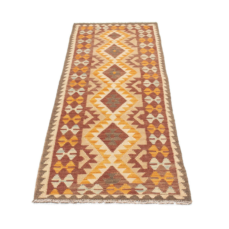 Loper Kelim tapijt - Oosters - 194 x 63 cm - beige