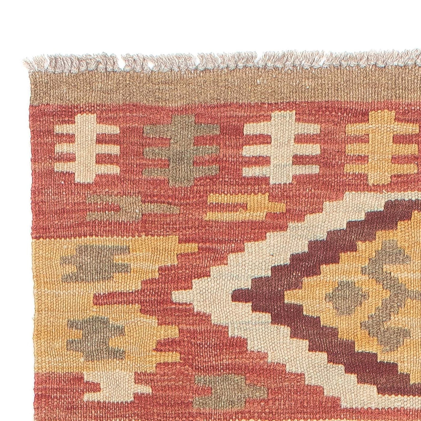 Kilim Maimana Tapijt 205x64cm - Wollen tapijt