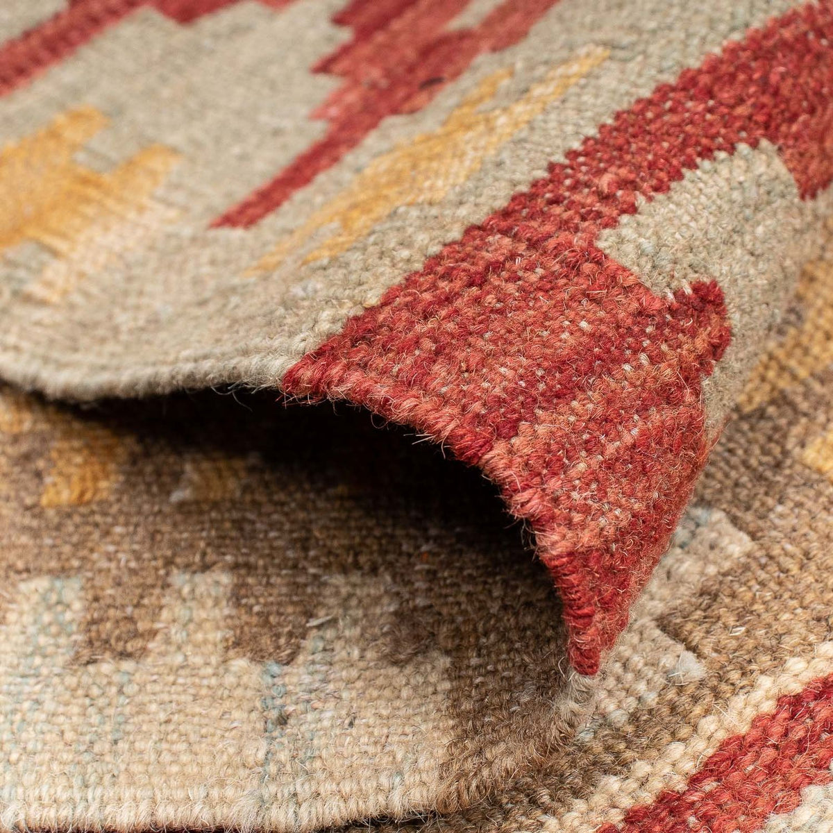 Loper Kelim tapijt - Splash - 205 x 64 cm - veelkleurig