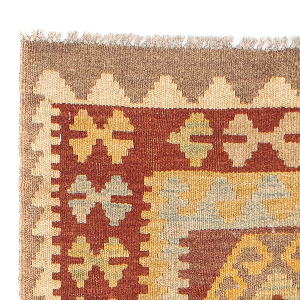 Loper Kelim tapijt - Splash - 210 x 69 cm - veelkleurig