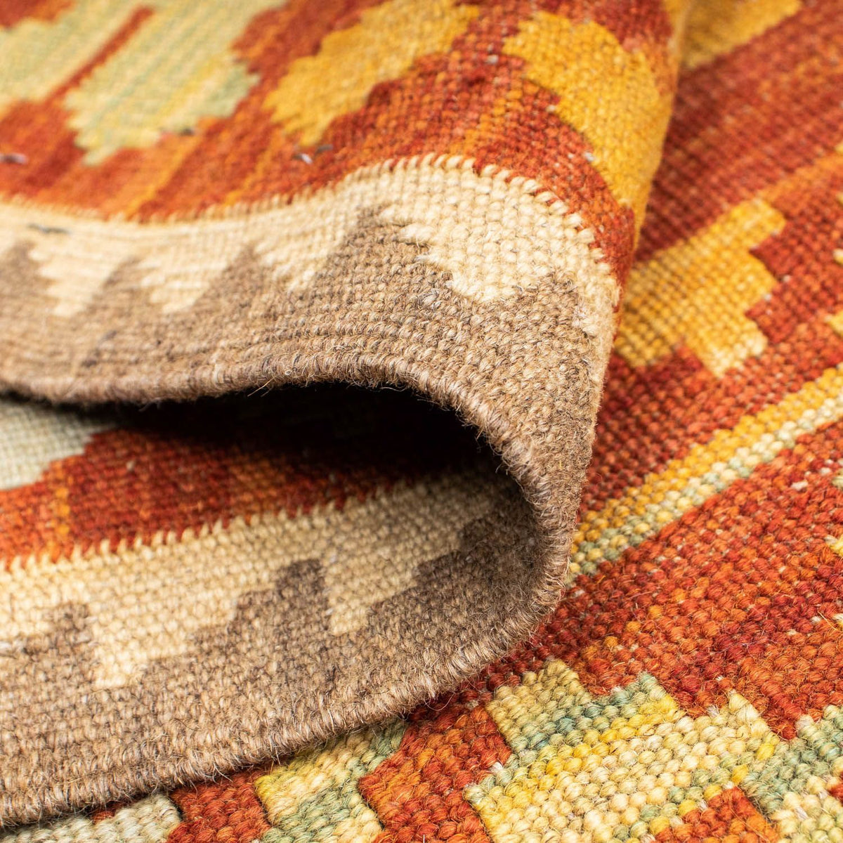 Loper Kelim tapijt - Oosters - 195 x 73 cm - rood