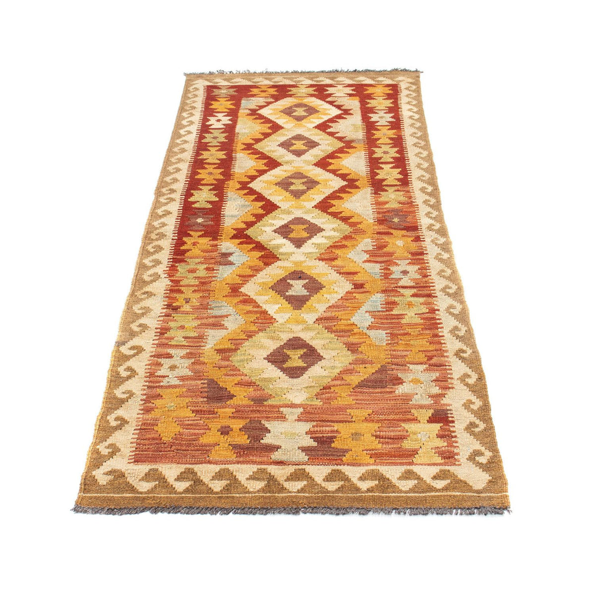 Loper Kelim tapijt - Oosters - 198 x 73 cm - beige