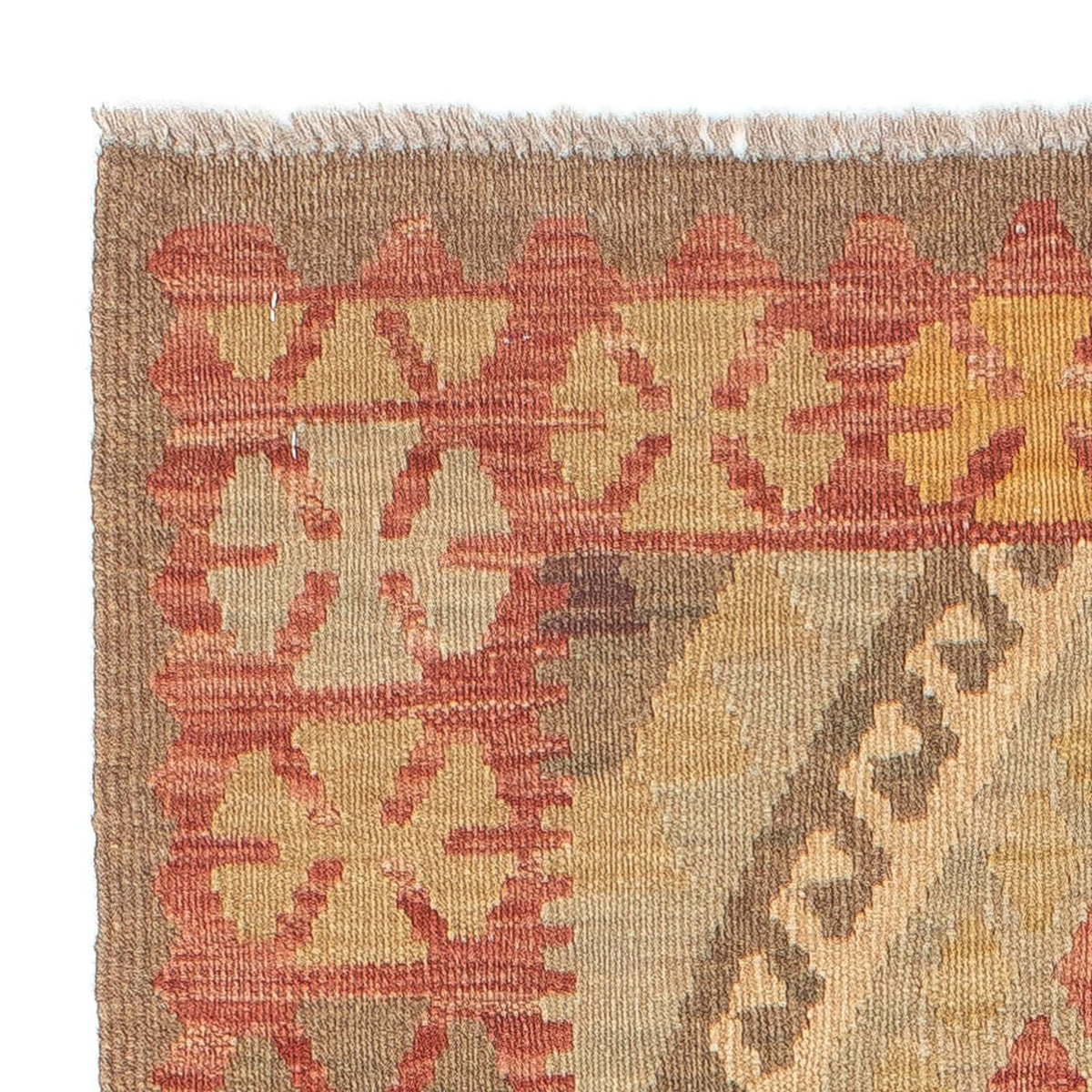 Loper Kelim tapijt - Splash - 205 x 66 cm - veelkleurig