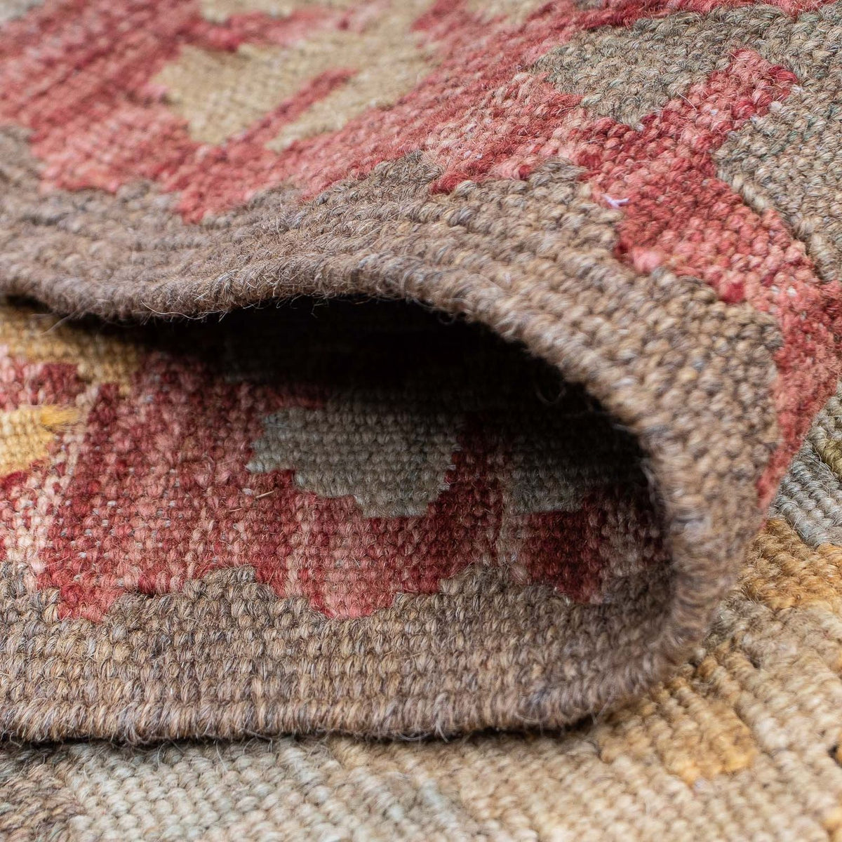 Loper Kelim tapijt - Splash - 205 x 66 cm - veelkleurig