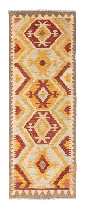 Loper Kelim tapijt - Oosters - 197 x 70 cm - beige