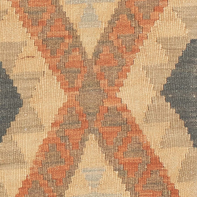 Loper Kelim tapijt - Splash - 206 x 61 cm - roest