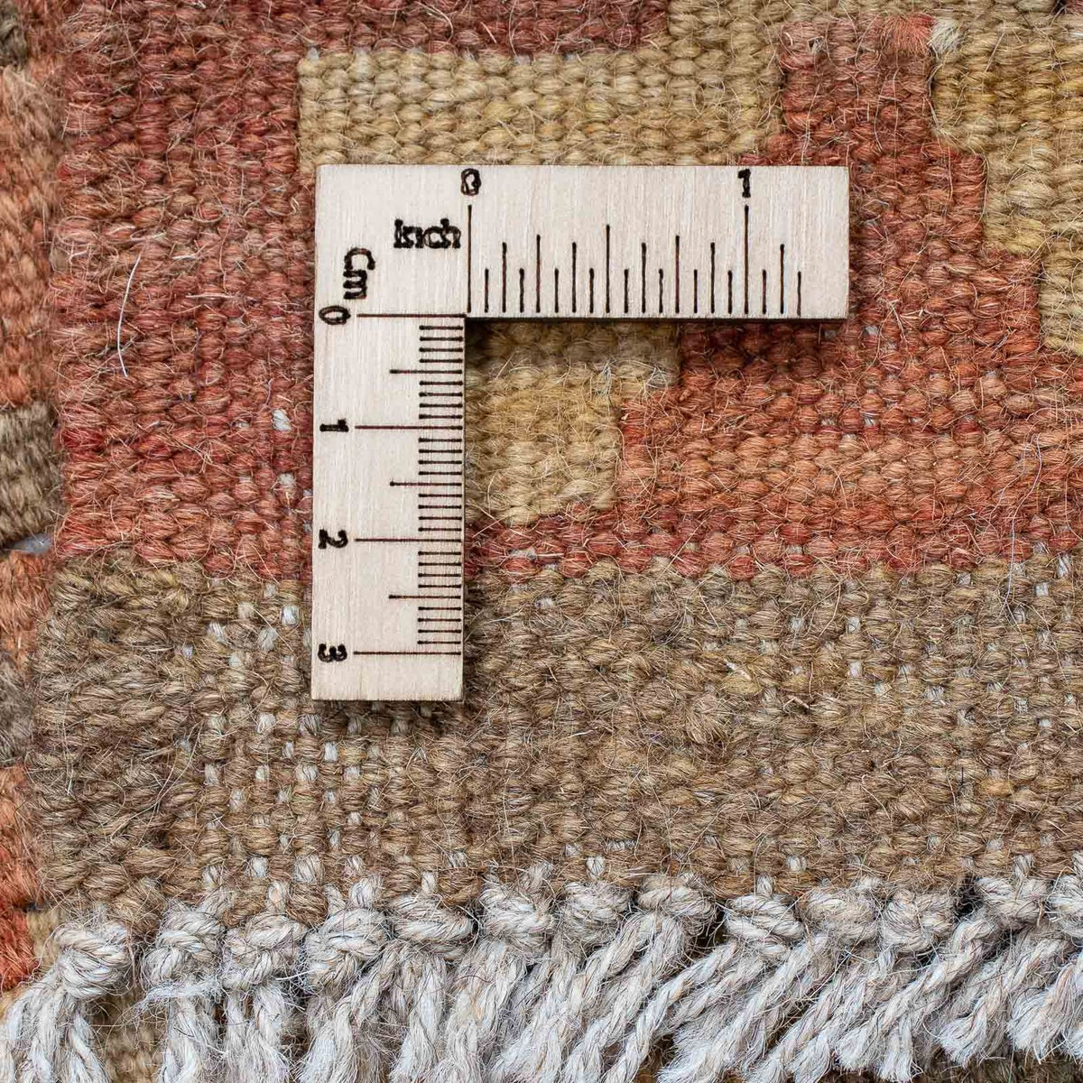 Loper Kelim tapijt - Splash - 206 x 61 cm - roest