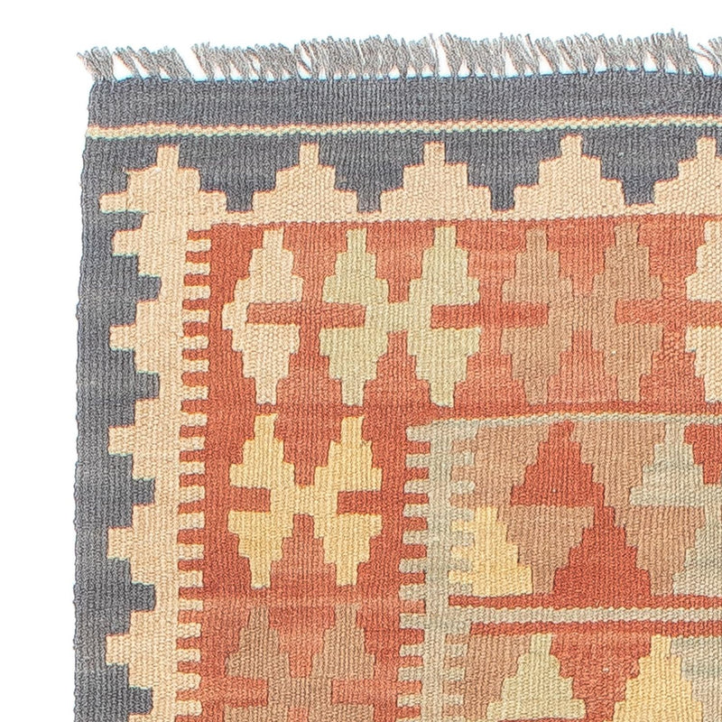 Loper Kelim tapijt - Splash - 198 x 60 cm - veelkleurig