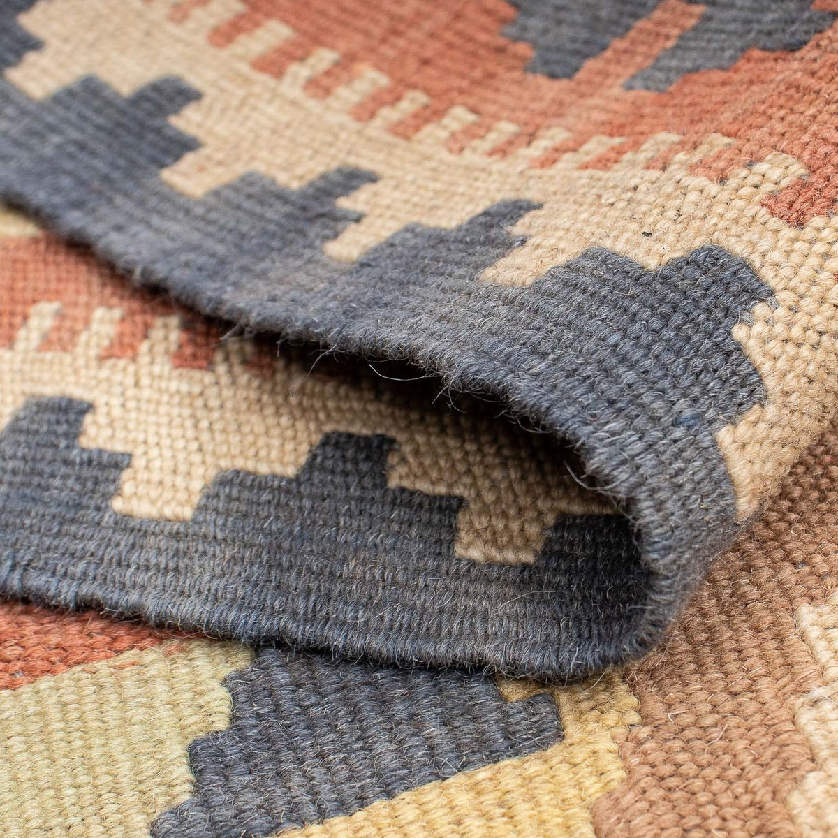 Loper Kelim tapijt - Splash - 198 x 60 cm - veelkleurig